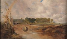 A Rainbow - View of the Stour, ca. 1845. Creator: Lionel Constable.
