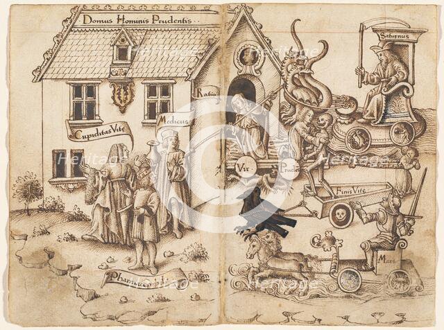 Do Not Turn Back When You Arrive at the End [fol. 26 verso / 27 recto], 1512/1514. Creator: Unknown.