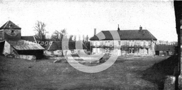 Hours of Victory; Malmaison farm in 1914, before the war, 1917 Creator: Unknown.