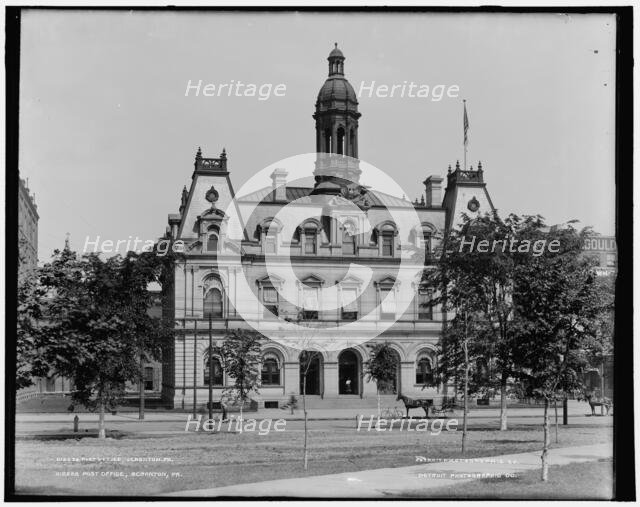 Post office, Scranton, Pa., between 1890 and 1901. Creator: Unknown.