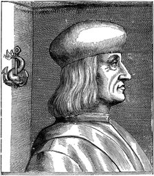 Portrait of Aldus Pius Manutius (1449-1515), 16th century.