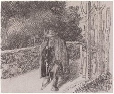 Beggar with a Crutch (Mendiant a la bequille), 1897. Creator: Camille Pissarro.