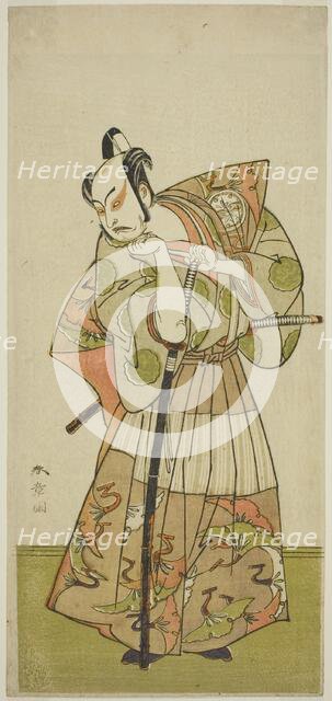 The Actor Nakamura Juzo II in an Unidentified Role, Japan, c. 1774. Creator: Shunsho.