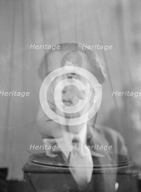 Bauman, Raymond, and Anita Zahn, double exposure portrait photograph, 1932 Feb. 21. Creator: Arnold Genthe.