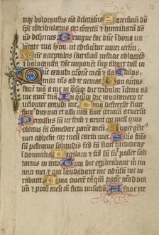 Decorated Text Page, about 1480-1490. Creator: Unknown.