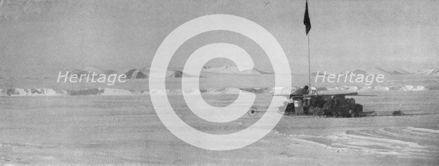 'The Wilson Piedmont Glacier, Showing the Continuous Ice Cliffs', c1911, (1913). Artist: Frank Debenham.