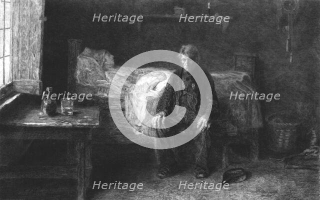 'Nothing Left', after Josep Israels', c1880-83. Creator: Adolphe Alphonse Gery-Bichard.