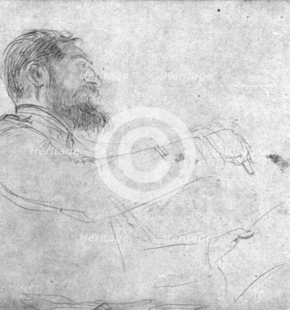 'Le defaitisme et les grands proces; l'affaire du "bonnet rouge"; l'accusateur: le lieut..., 1917. Creator: L Jonas.