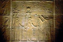 Limestone relief at the Temple of Philae, Ancient Egyptian. Artist: Unknown