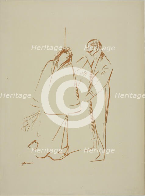 In the Cloakroom, c. 1897. Creator: Jean Louis Forain.