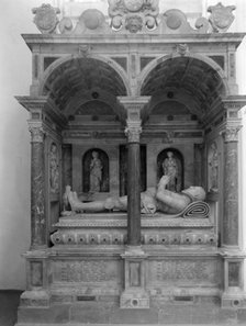 Monument in Holy Trinity, Long Melford, Suffolk, 1960. Artist: Laurence Goldman