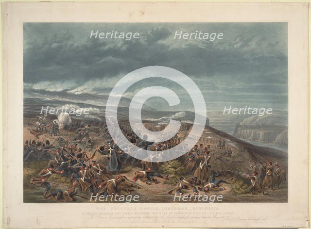 The Battle of Inkerman on November 5, 1854, 1855. Artist: Anonymous  