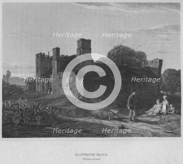 'Yanwath Hall, Westmoreland', 1814. Artist: John Greig.