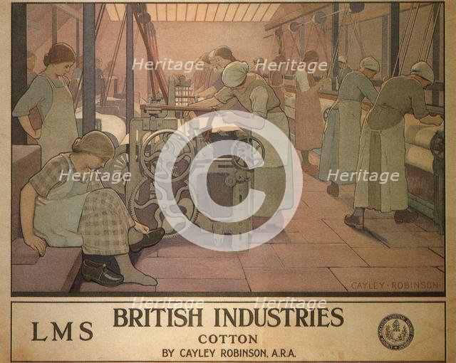 British Industries - Cotton, 1924. Artist: Robinson, Cayley (1862-1927)