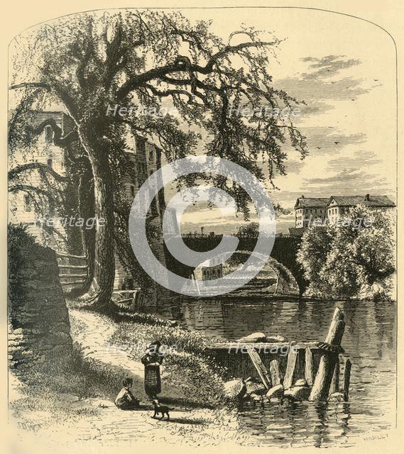 'Main-Street Bridge, Hartford', 1874.  Creator: John J. Harley.