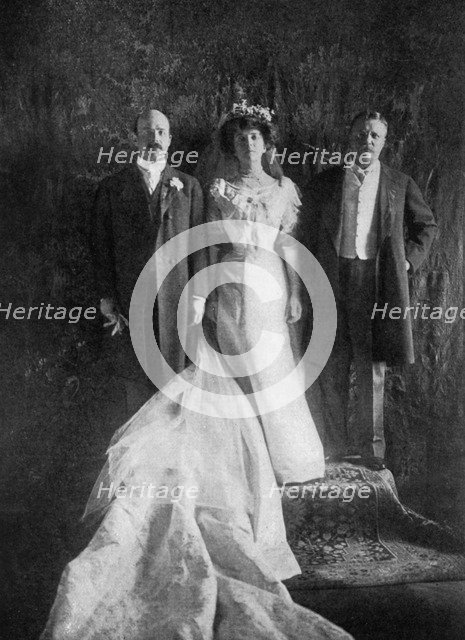 President Roosevelt and Mr and Mrs Longworth, 1906, (1908). Artist: Unknown