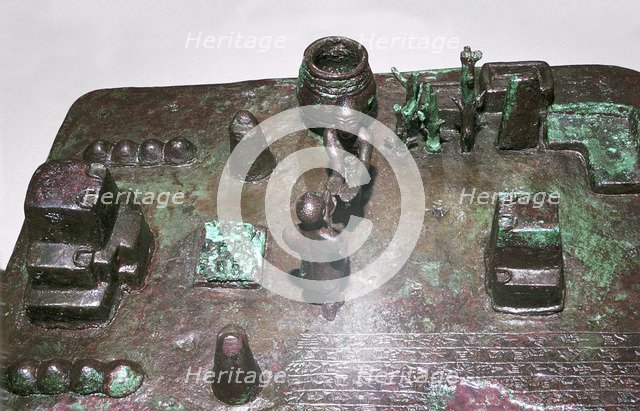 Bronze model of a cult place for ceremony of the rising of the sun, c1150 BC. Artist: Unknown