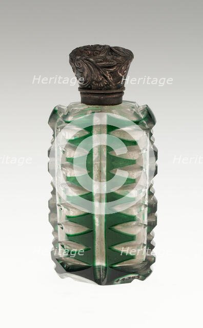 Scent Bottle, Bohemia, c. 1840/50. Creator: Bohemia Glass.