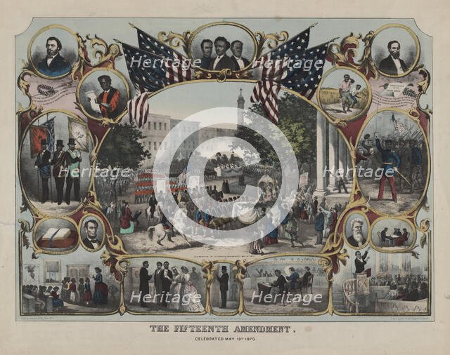The Fifteenth Amendment, 1870. Creator: James Carter Beard.
