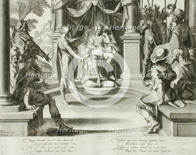 Alexander the Great as Judge, 1606. Creator: Willem van Swanenburg.