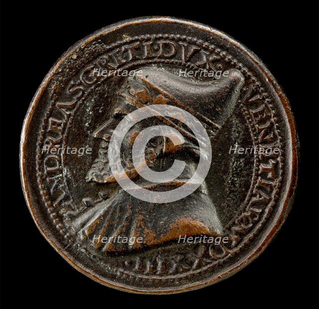Andrea Gritti, 1455-1538, Doge of Venice 1523 [obverse], 1534. Creator: Andrea Spinelli.