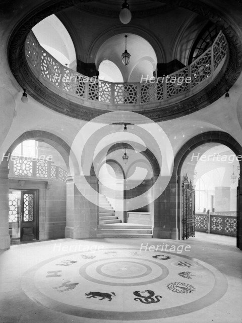 A circular landing in India House, Aldwych, Westminster, London. Artist: Herbert Felton