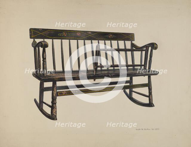 Settee, 1935/1942. Creator: Ralph Morton.