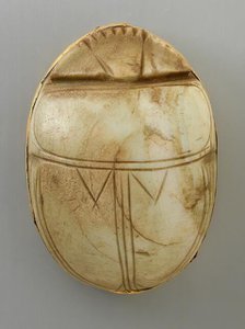 Stone Heart Scarab (image 1 of 2), Probably 18th-20th Dynasty (1569-1081 BCE) or later. Creator: Unknown.
