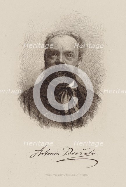 Portrait of the composer Antonin Dvorak (1841-1904), 1889.