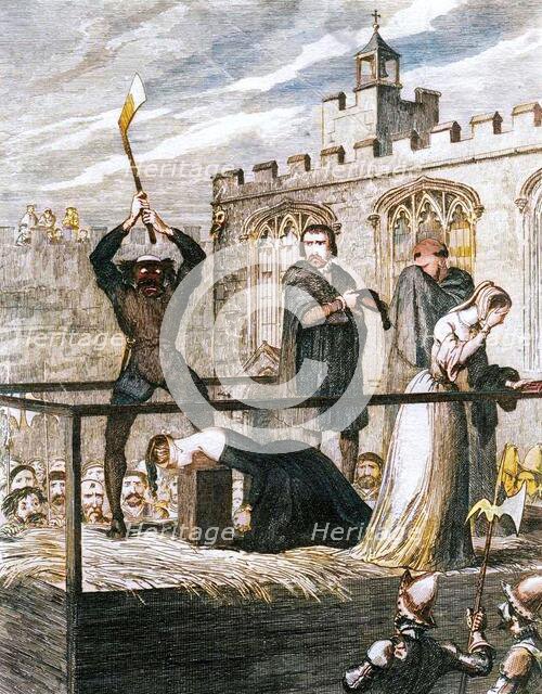 The execution of Lady Jane Grey, 1554 (1840).  Creator: George Cruikshank.