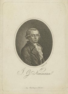 Portrait of the composer Johann Gottlieb Naumann (1741-1801) , c. 1800. Creator: Scheffner, Johann Gottfried (1765-1825).