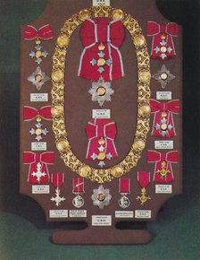 'Insignia of the Order of the British Empire', 1953. Artist: Unknown.