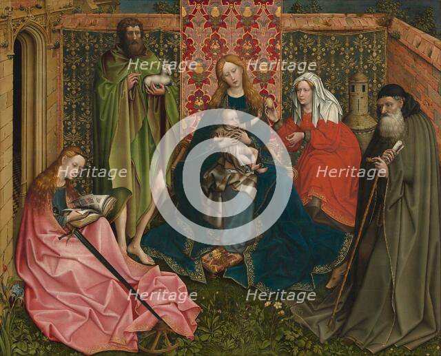 Madonna and Child with Saints in the Enclosed Garden, c. 1440/1460. Creator: Anon.