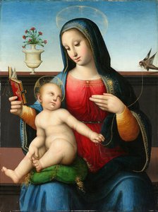 The Virgin and Child with a Goldfinch, Early16th century. Creator: Malatesta (Leonardo da Pistoia), Leonardo di Francesco di Lazzaro (1483-after 1518).