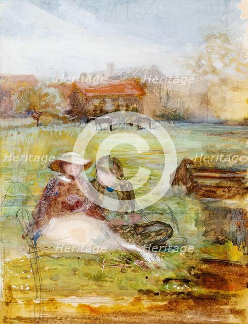 In The Meadow, c1860s. Creator: George John Pinwell.