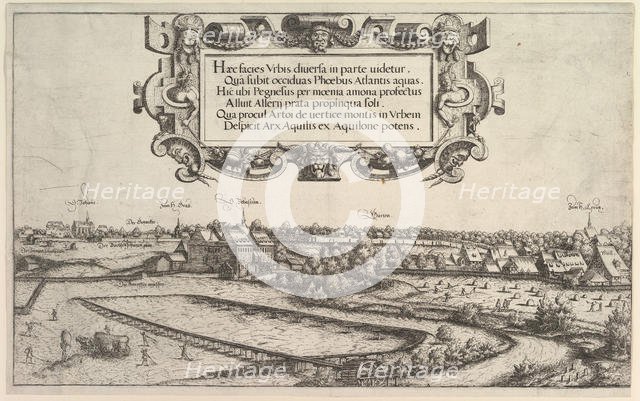 View of Nuremberg from the West, 1552. Creator: Hans Sebald Lautensack.