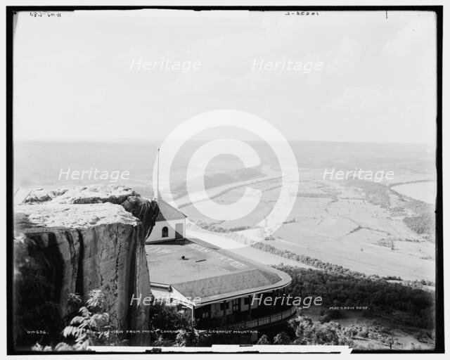 Chattanooga and the Tennessee River from Lookout Mountain, c1902. Creator: William H. Jackson.
