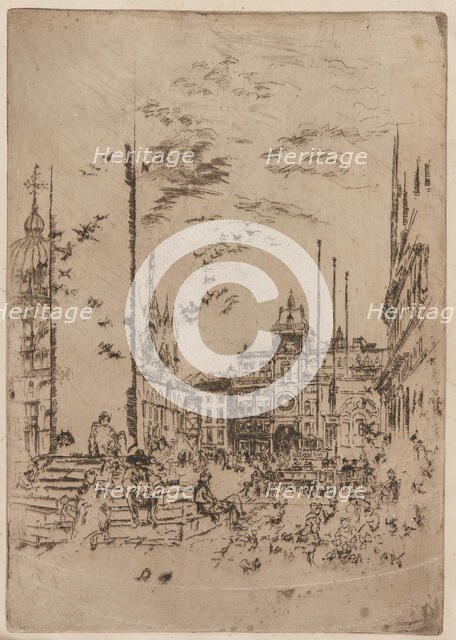 The Piazzetta, 1879-1880. Creator: James Abbott McNeill Whistler.