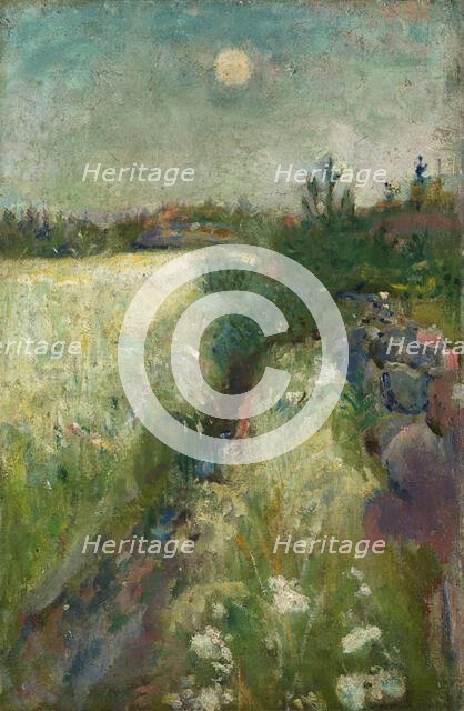 Flowery Meadow at Veierland, 1887. Creator: Edvard Munch.