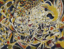 Rhythm of Light Waves: Street + Sun + Crowd, 1915-1917. Creator: Jules Schmalzigaug.