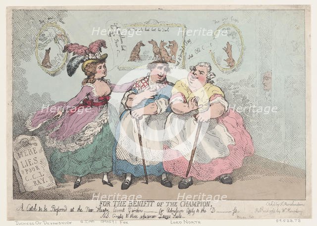 For The Benefit of The Champion, May 20, 1784., May 20, 1784. Creator: Thomas Rowlandson.