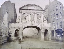 Temple Bar, London, c1865. Artist: Anon