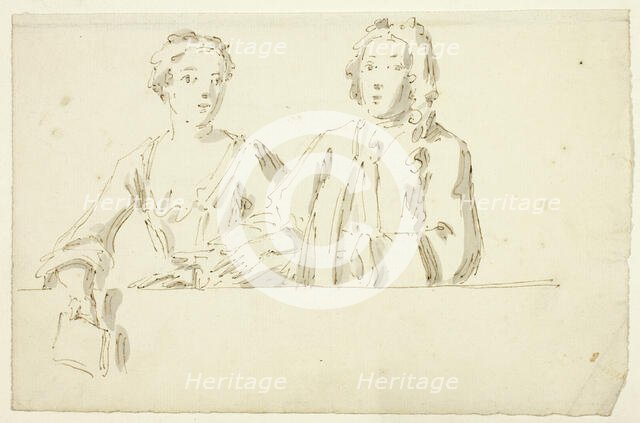 Bust Length Couple, n.d. Creator: William Hogarth.