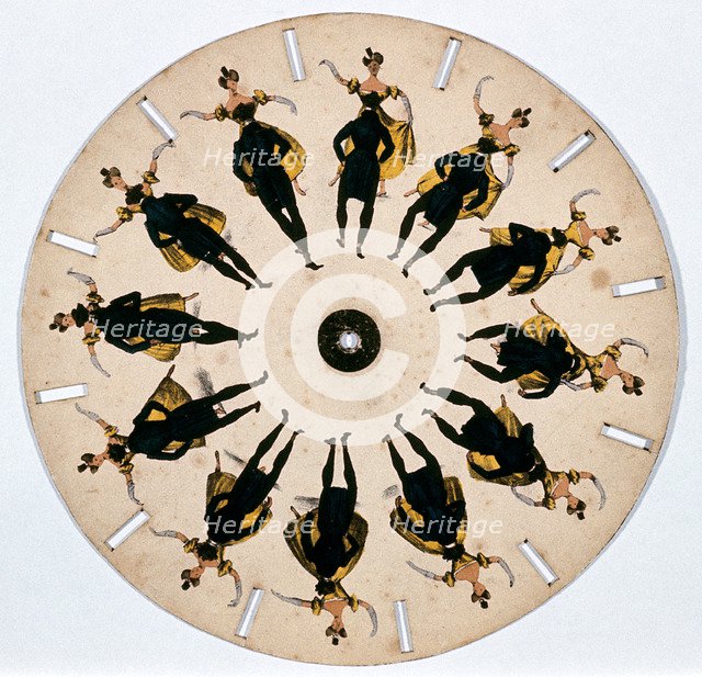Fantascope disc, 1833.  Artist: Thomas Mann Baynes
