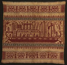 Ceremonial Cloth (tampan), Indonesia, Mid-19th century. Creator: Unknown.