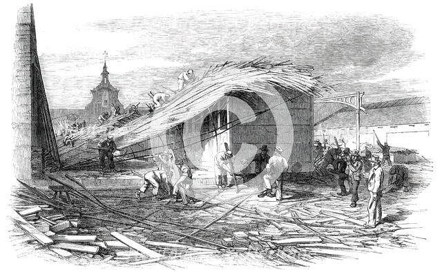 The Bricklayers' Arms Railway Station, after the Late Accident, 1850. Creator: Unknown.