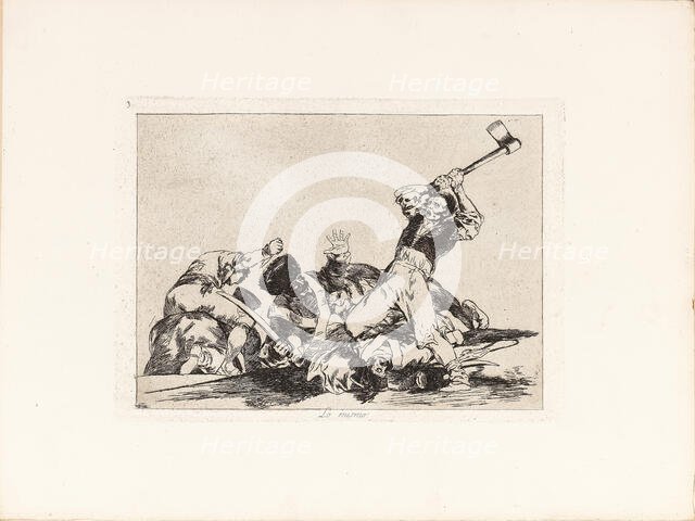 Los Desastres de la Guerra (The Disasters of War), Plate 3: Lo mismo (The same) , 1810s. Creator: Goya, Francisco, de (1746-1828).