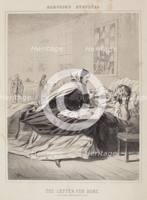 The Letter for Home (Campaign Sketches). Creator: Winslow Homer.