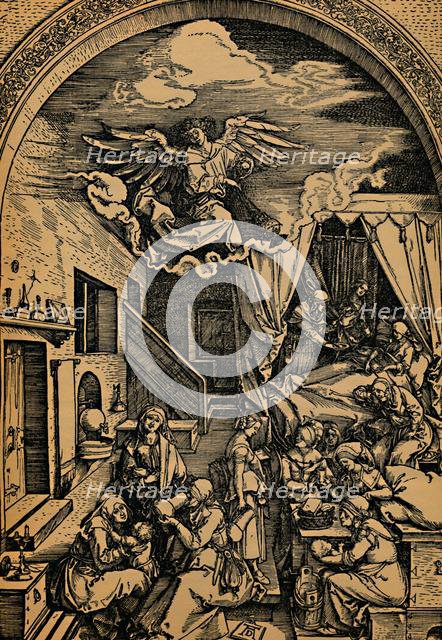 'Die Geburt der Maria', (The birth of Mary), 1503 - 1504. Creator: Albrecht Durer.
