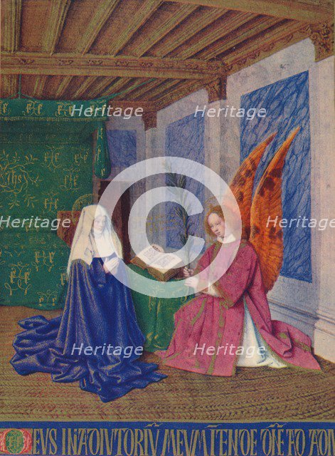 'The Second Annunciation', c1455, (1939). Artist: Jean Fouquet.